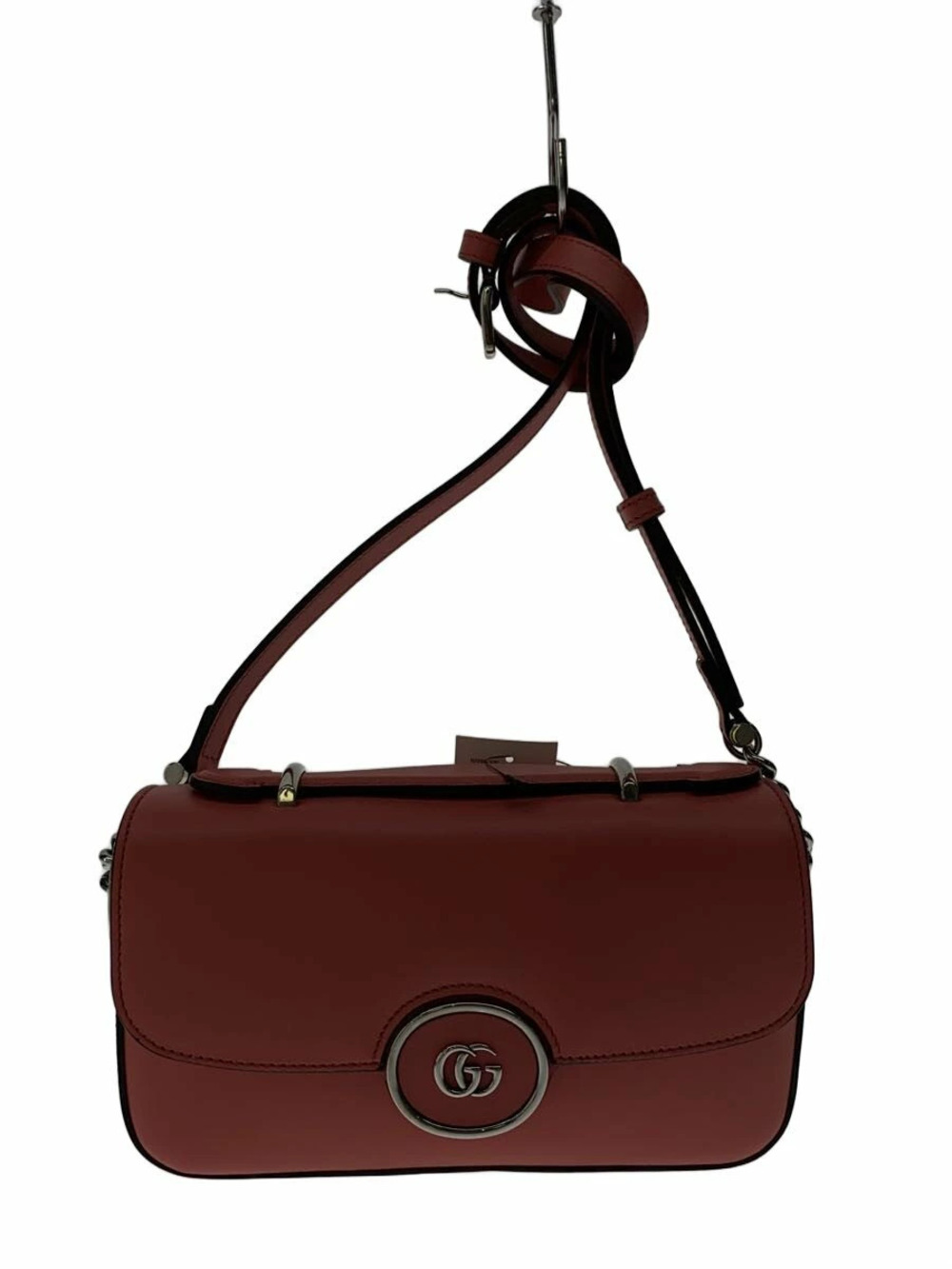 Gucci Shoulder Bag Double GG Leather Pink